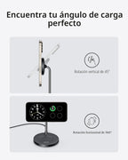 Anker MagGo 2-en-1 MagSafe Compatible Qi2 15W Carga inalámbrica Stand