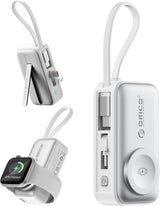 ORICO Cargador portátil de 5000 mAh con cable USB-C incorporado | M...