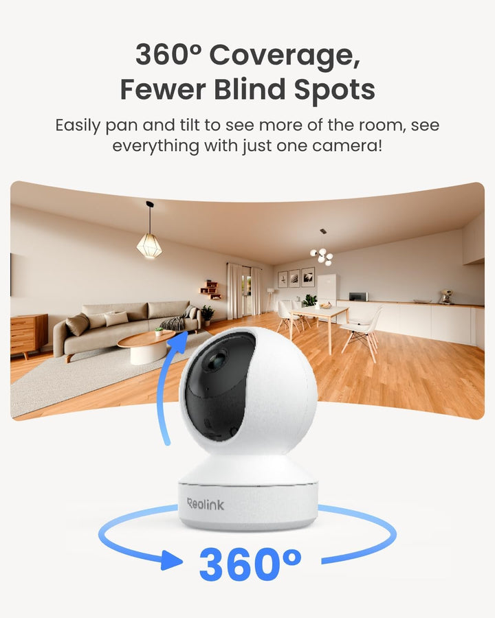 REOLINK Sistema de cámara de seguridad para el hogar, 3MP HD Plug-i...