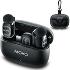 Movo NanoMic - Micrófono inalámbrico Lightning dual para iPhone 14 e inferiores, NanoMic-L