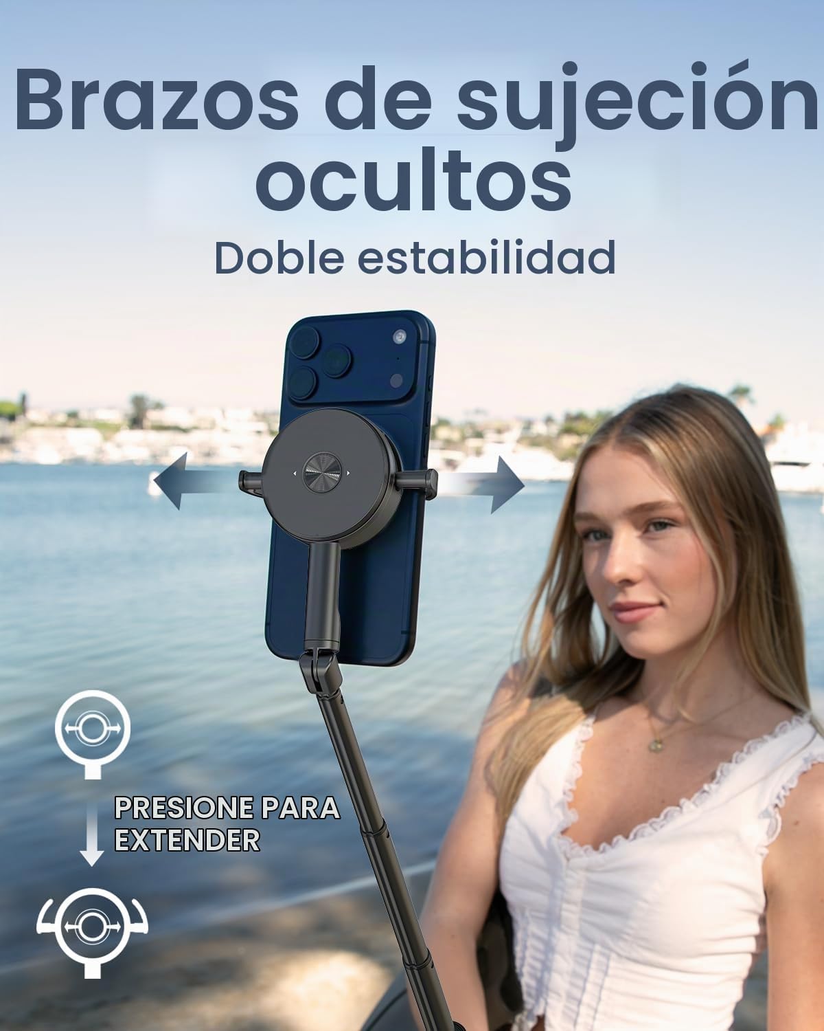 KraftGeek Trípode Magnético para Teléfono con Soporte Dual para MagSafe