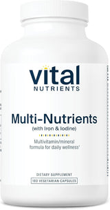 Vital Nutrients - Multi-Nutrientes con Hierro y Yodo - Fórmula Inte...