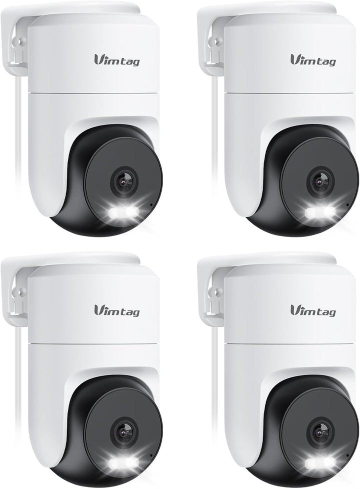 VIMTAG Cámara de seguridad al aire libre de 2.5K 4MP, cámara CCTV W...