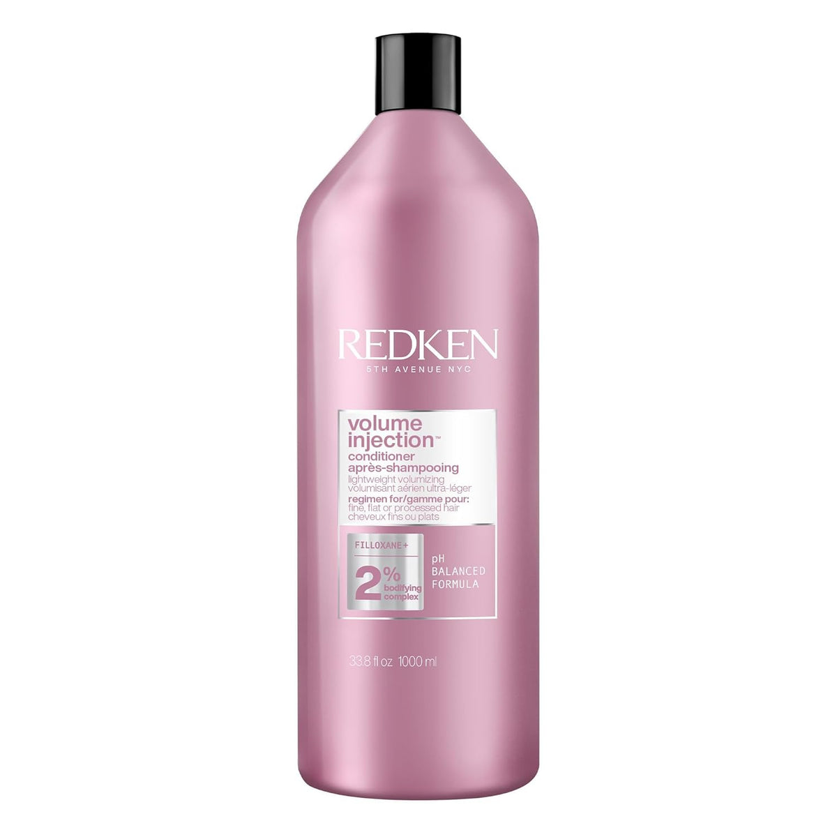 Redken Acondicionador de inyección de volumen para cabello fino, añ...