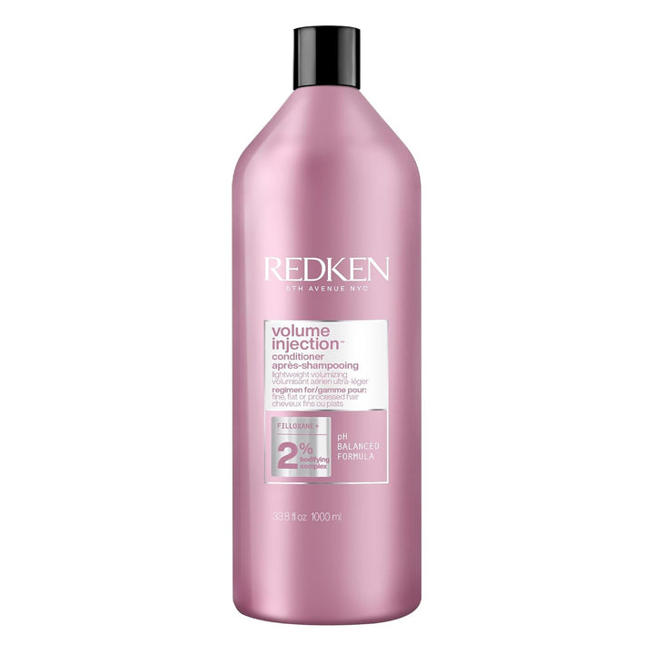 Redken Acondicionador de inyección de volumen para cabello fino, añ...