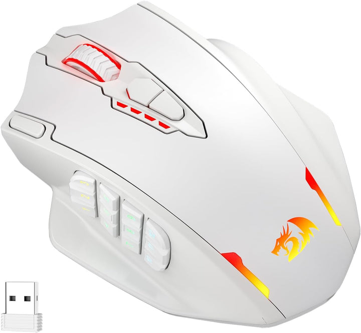 Redragon M913 Impact Elite ratón inalámbrico para juegos, ratón RGB...