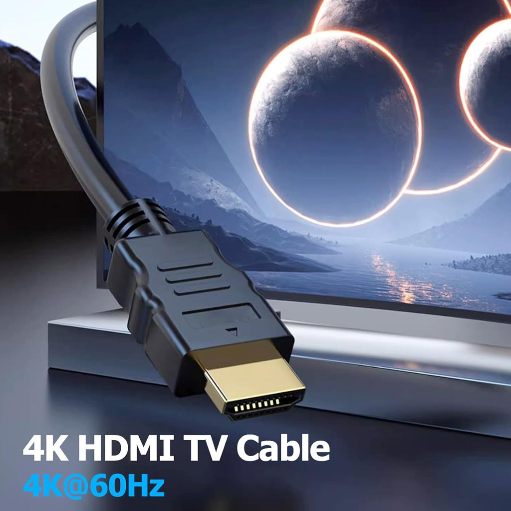 Cable HDMI 4K de 3 pies, paquete de 10 unidades, cable HDMI blindado de 3