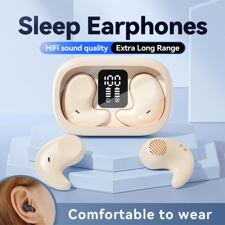 Piluyaa Auriculares para dormir con Bluetooth en el oído, auricular...