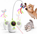 Fuufome Juguetes interactivos para gatos de interior: juguete automático