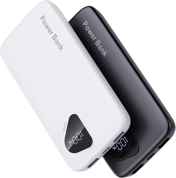 Paquete de 2 cargadores portátiles 2026 de 12800 mAh con cables int...