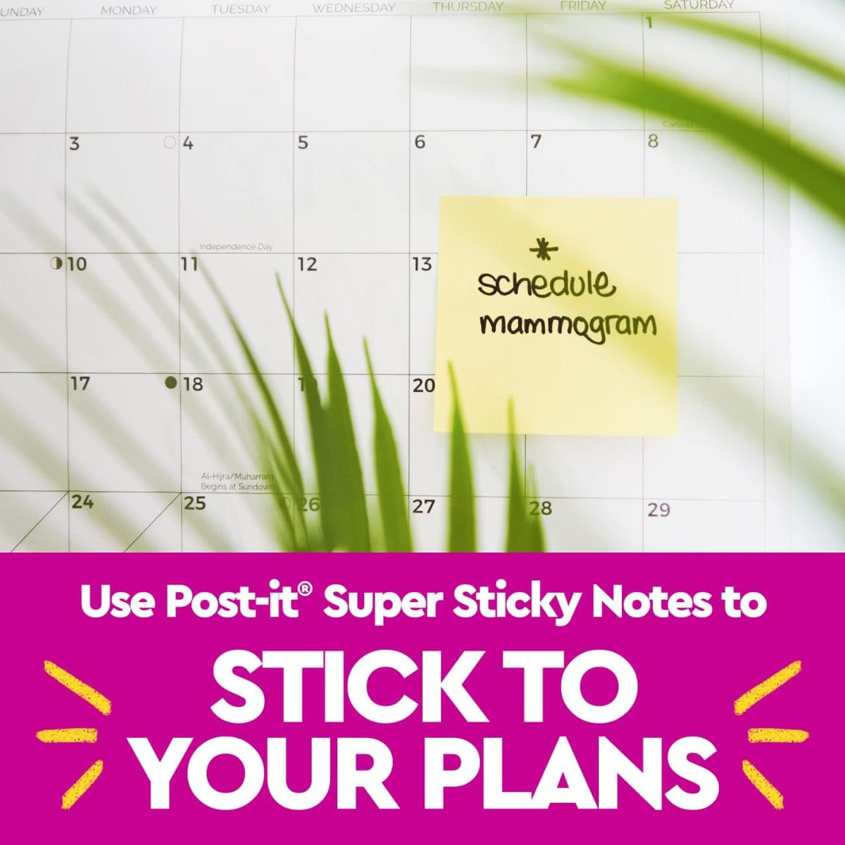 Post-it Notas superadhesivas 100% recicladas, 3 x 3 pulgadas