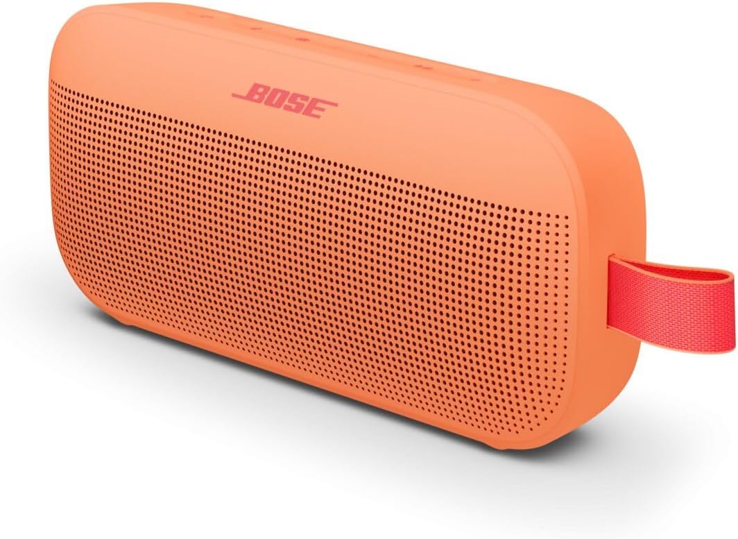 Bose SoundLink Flex - Altavoz Bluetooth (2.ª generación), altavoz portátil para exteriores con audio de alta fidelidad, impermeable y a prueba de polvo, USB-C, hasta 12 horas de duración de la batería