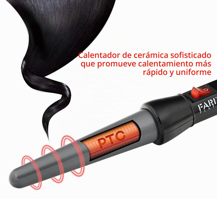 FARI Kit de rizador de pelo de viaje y mini plancha plana 2 en 1, j...