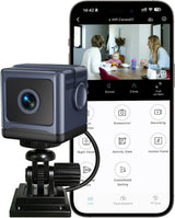 HSKAH Mini cámara WiFi HD 1080P inalámbrica Nanny Cam con visión no...