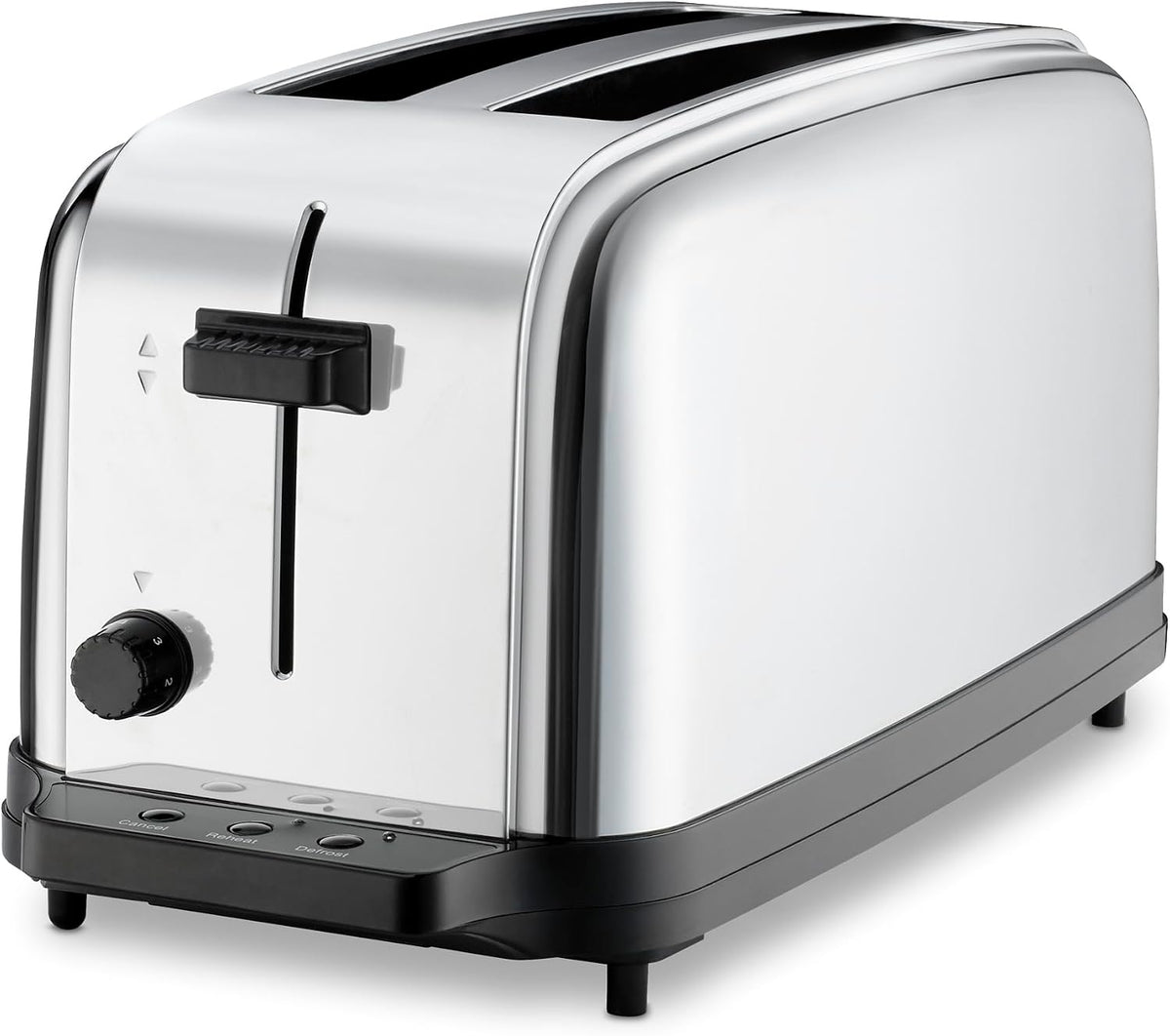 Waring Commercial WCT704 Tostadora Emergente de Servicio Ligero de 4 Rebanadas con Rancha Extra Larga, 120V, Enchufe 5-15 Phase