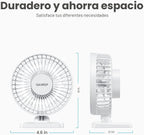 Gaiatop - Ventilador de escritorio USB, pequeño pero potente, perso...