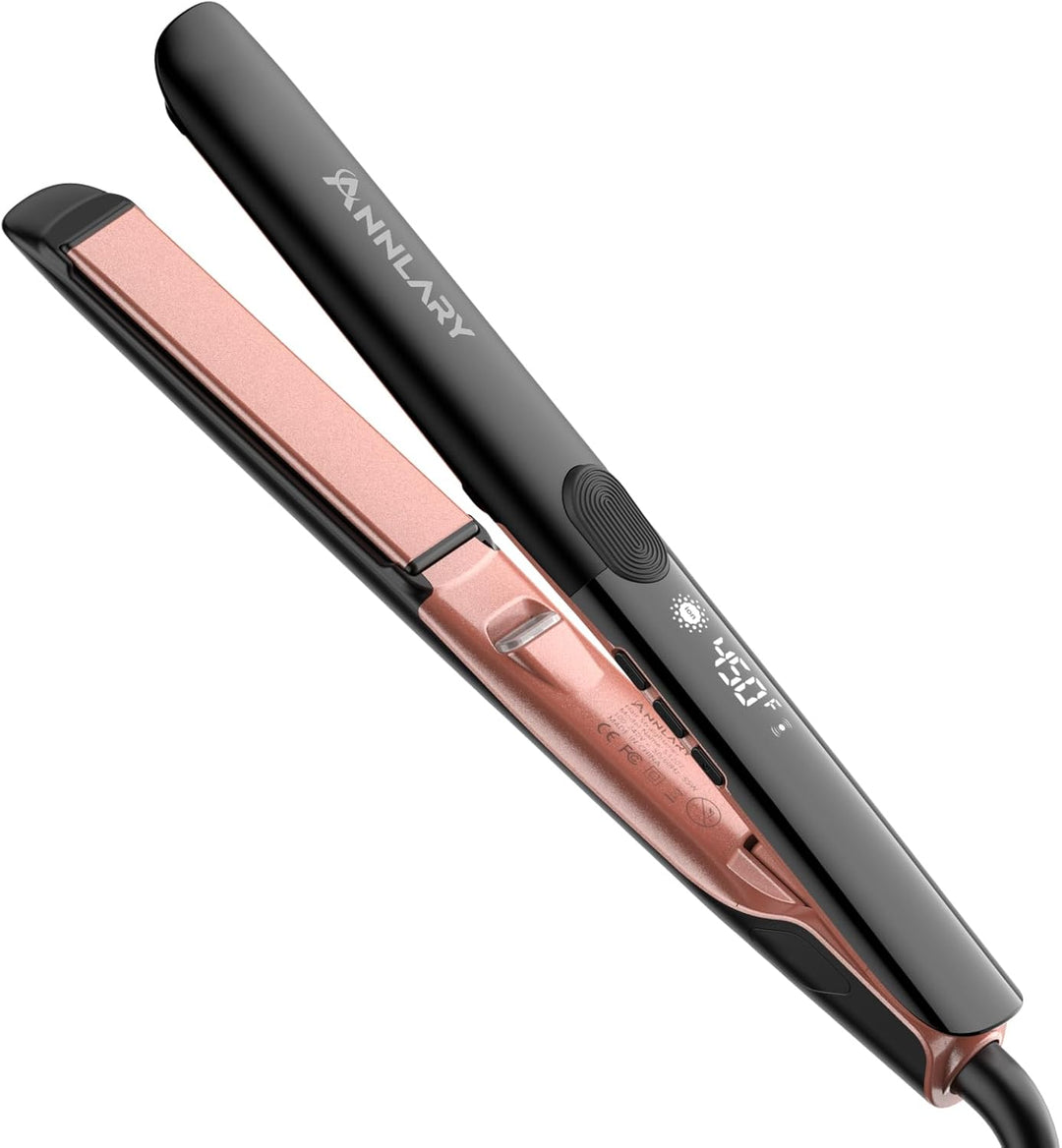 ANNLARY Plancha para el cabello, plancha plana de 1.75 pulgadas con...
