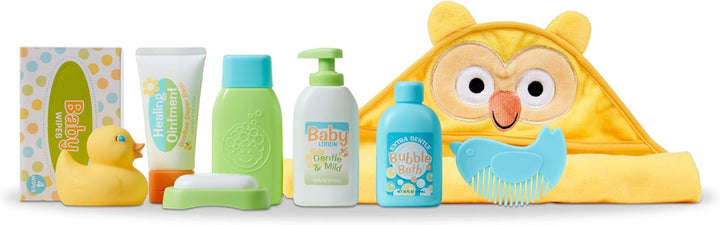 Melissa &amp; Doug Mine to Love - Juego de cambio y baño para muñec...