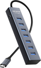 ABFCRTTW, hub USB, alimentado, adaptador 5V/3A