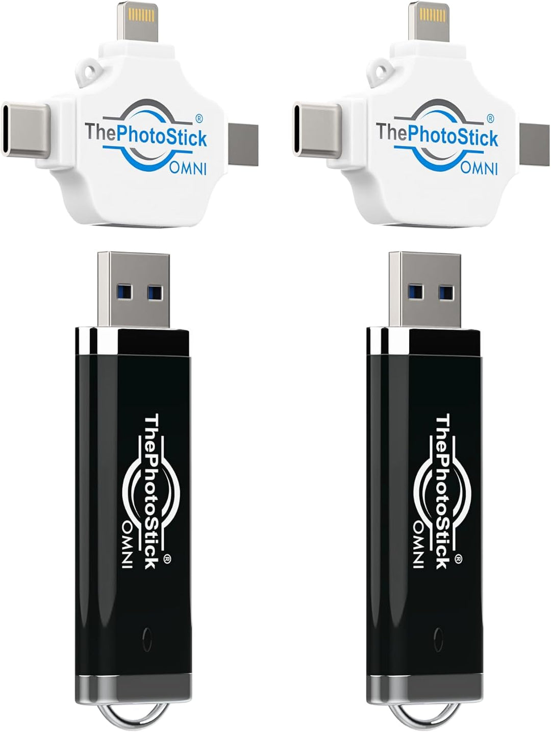 ThePhotoStick® Omni 128 GB (paquete de 2) - Copia de seguridad y tr...