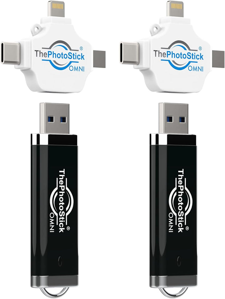 ThePhotoStick® Omni 128 GB (paquete de 2) - Copia de seguridad y tr...