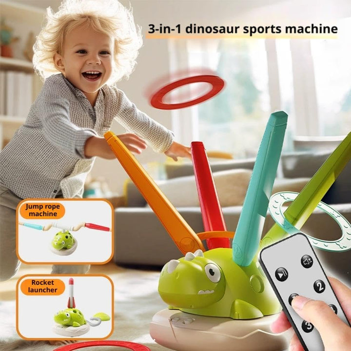 Lanzador de cohetes de dinosaurio para niños Juguete