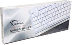 G.SKILL USB KM360 Teclado mecánico profesional sin teclado numérico, Cherry MX Red, tecla ABS de doble inyección, (blanco)