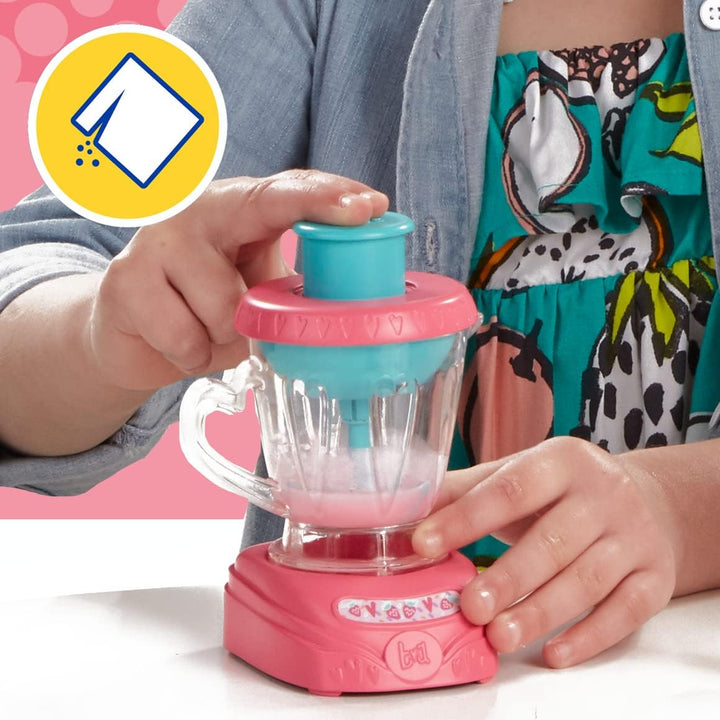 Baby Alive Muñeca Baby Mezcladora Mágica, Batido de Fresa, Muñeca c...
