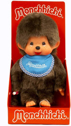 Monchhichi – Figura Clásica de 20 cm, Niño (Azul)