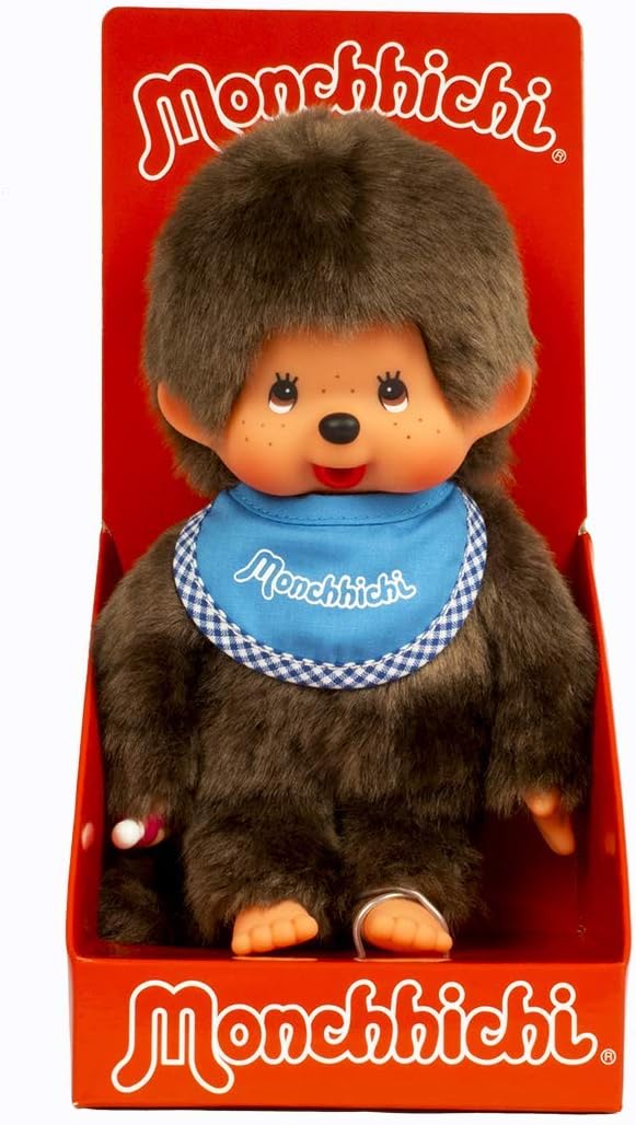 Monchhichi \u2013 Figura Clásica de 20 cm, Niño (Azul)