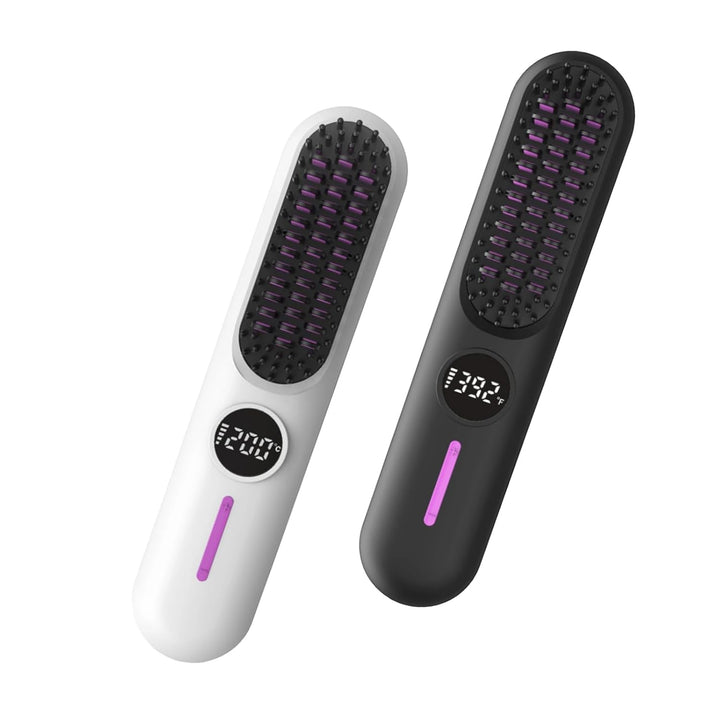 QYPEEP Cepillo alisador de pelo, 7 ajustes de temperatura (284.0 °F...