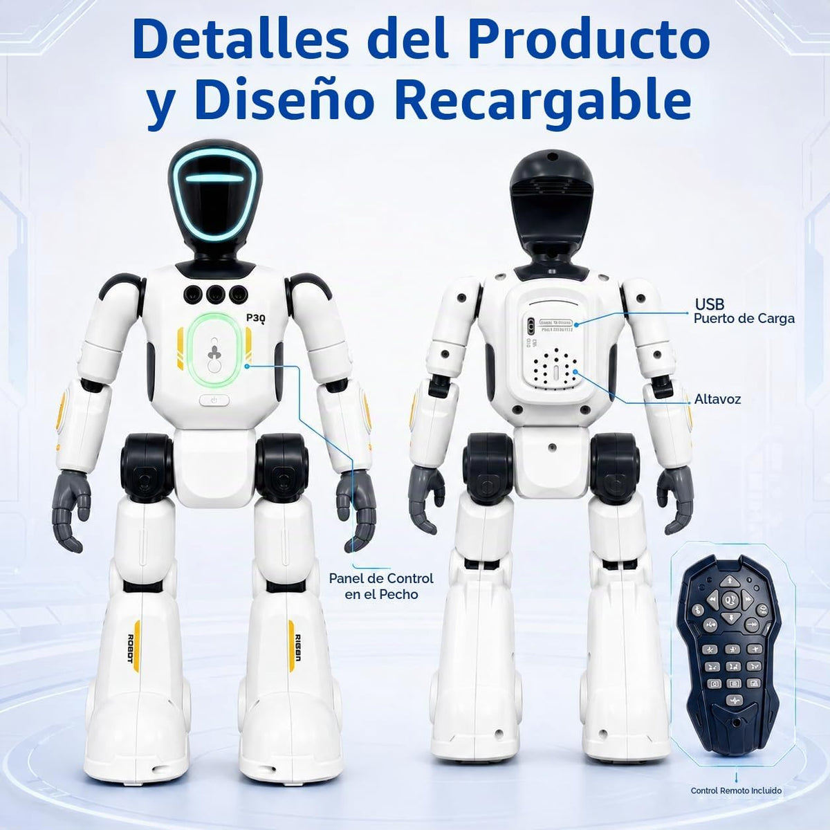 Robot de juguete AI para niños, robot interactivo programable