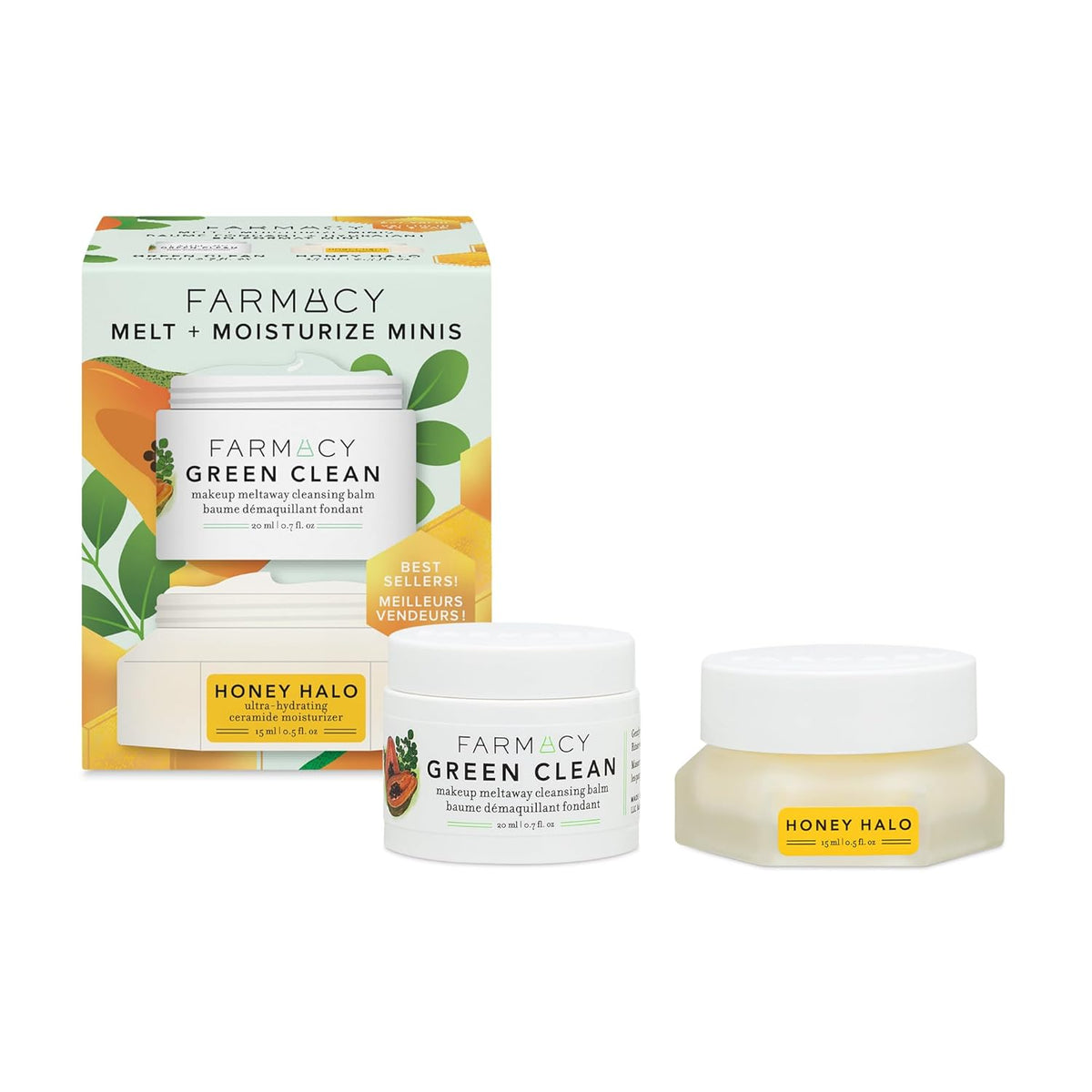 Farmacy Ceramide Face Moisturizer + Cleansing Balm Duo - Juego de c...