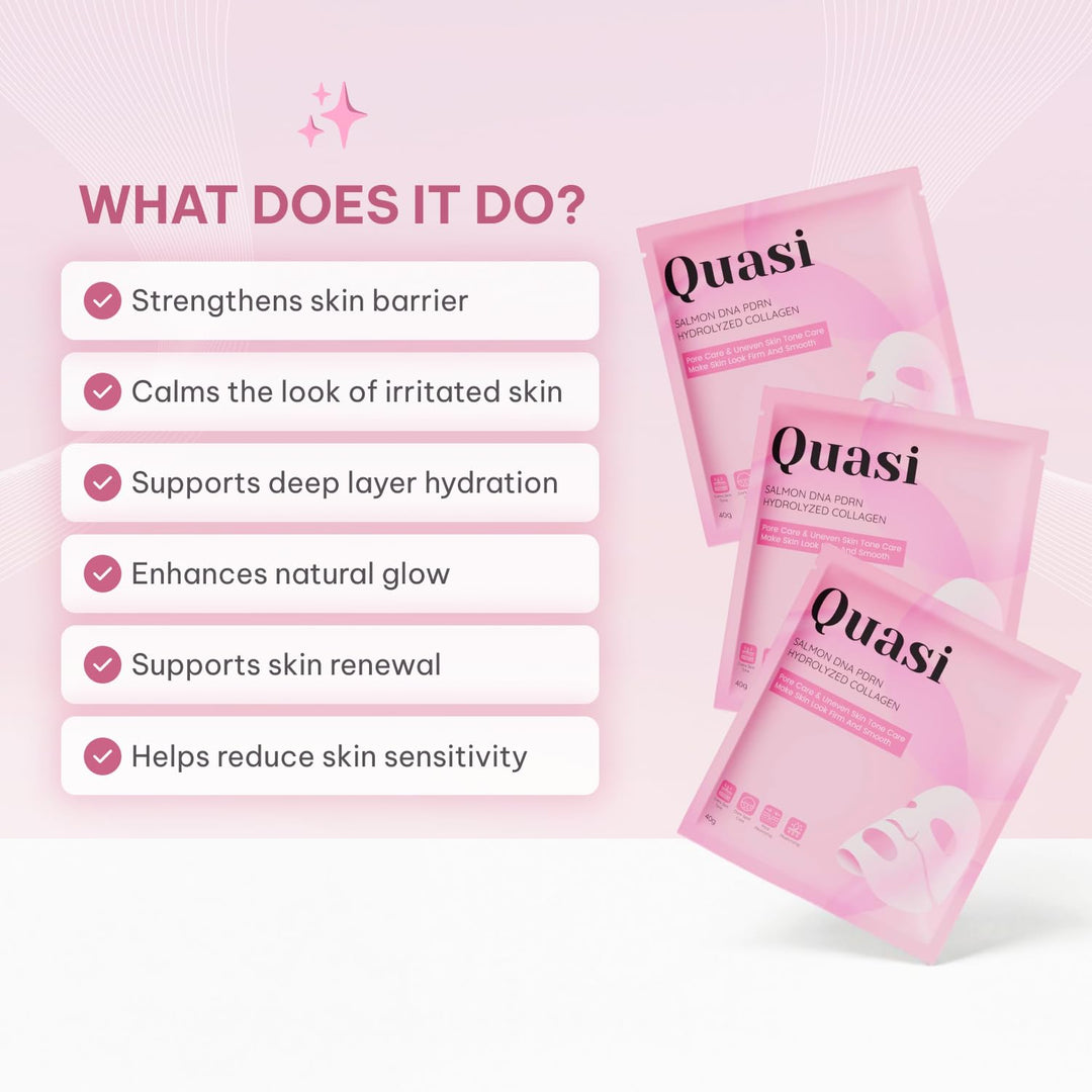 Quasi Salmon PDRN - Máscara facial de gel coreano para el cuidado d...