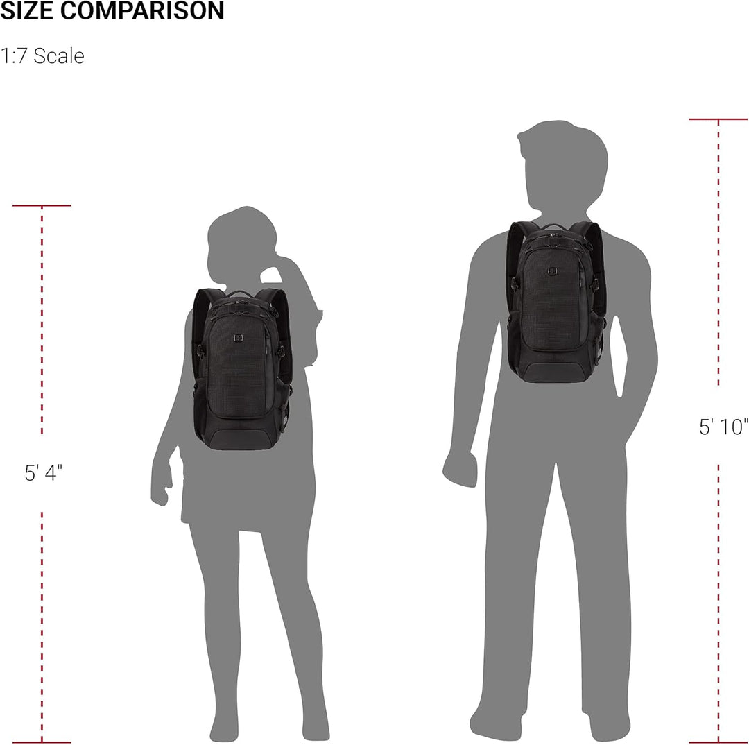 SwissGear 3598 - Mochila estrecha de día, negro (Black Ballistic)