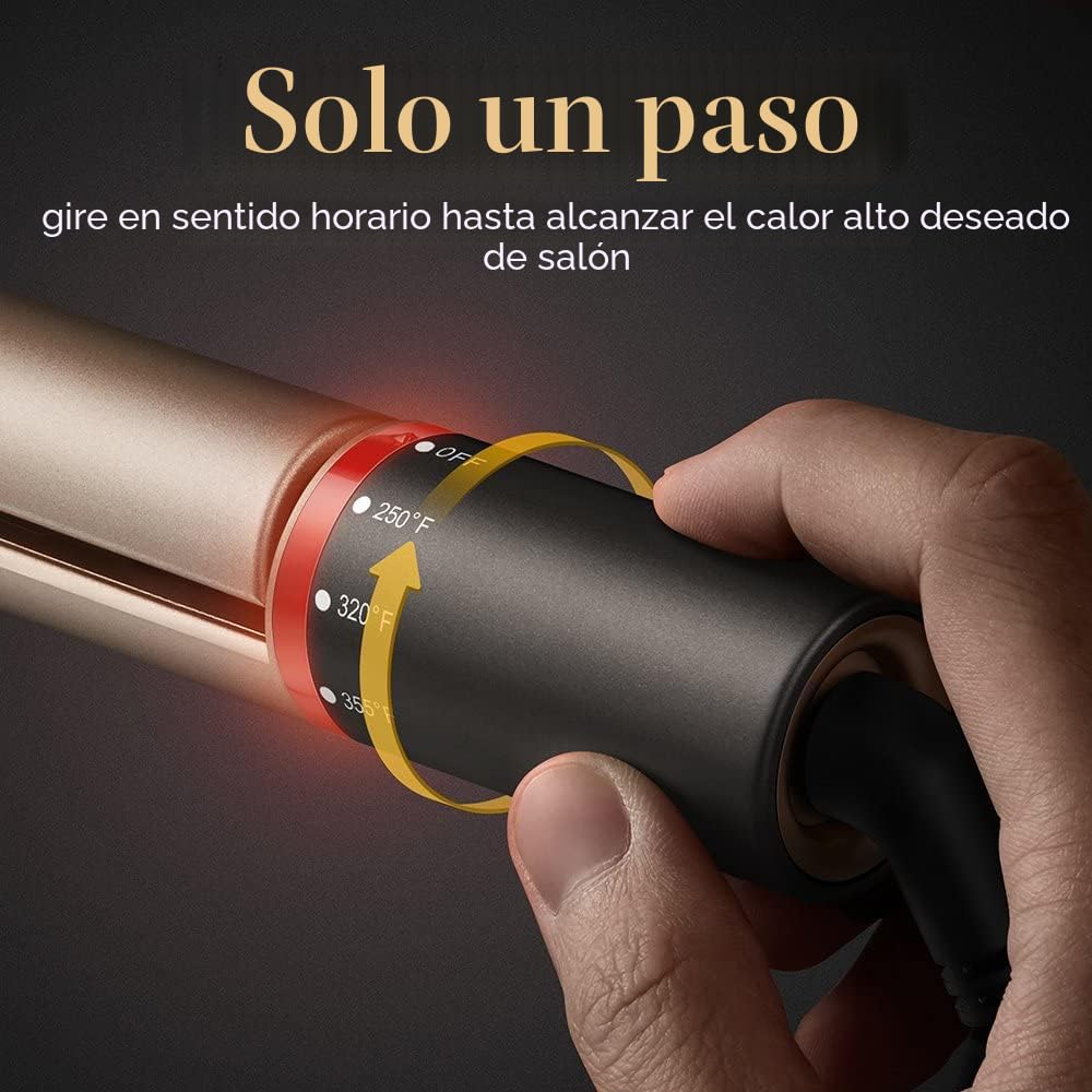 Alisador de cabello profesional, cerámica turmalina para todos los...