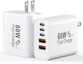 Bloque de Cargador USB-C 60W Cargador Rápido para iPhone 18 Pro Max, Enchufe de Pared USB Type-C