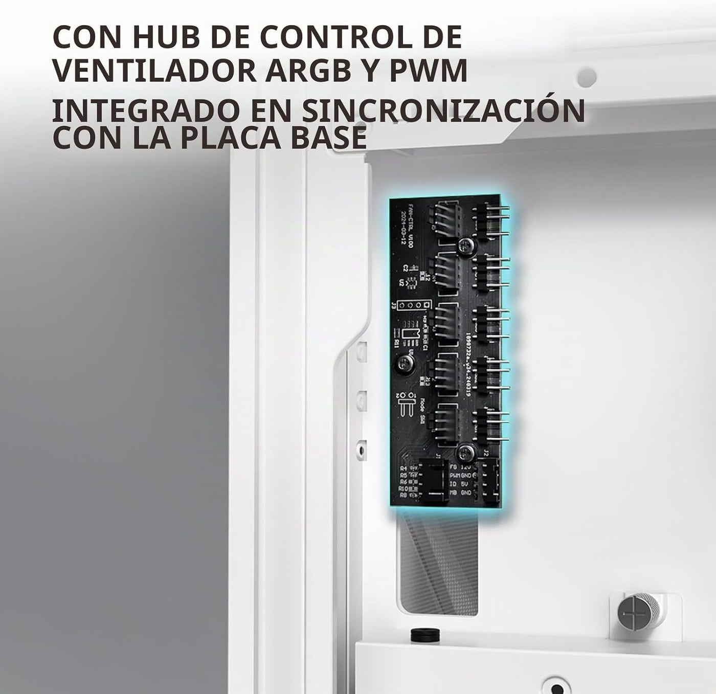 Antec Flux Pro Blanco, 6 ventiladores PWM incluidos, panel frontal...