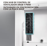 Antec Flux Pro Blanco, 6 ventiladores PWM incluidos, panel frontal...