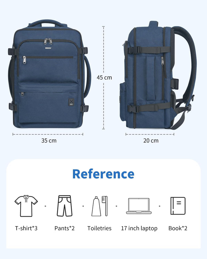 WANDF Mochila de Viaje para Bolsa de Artículo Personal de Spirit Ai...