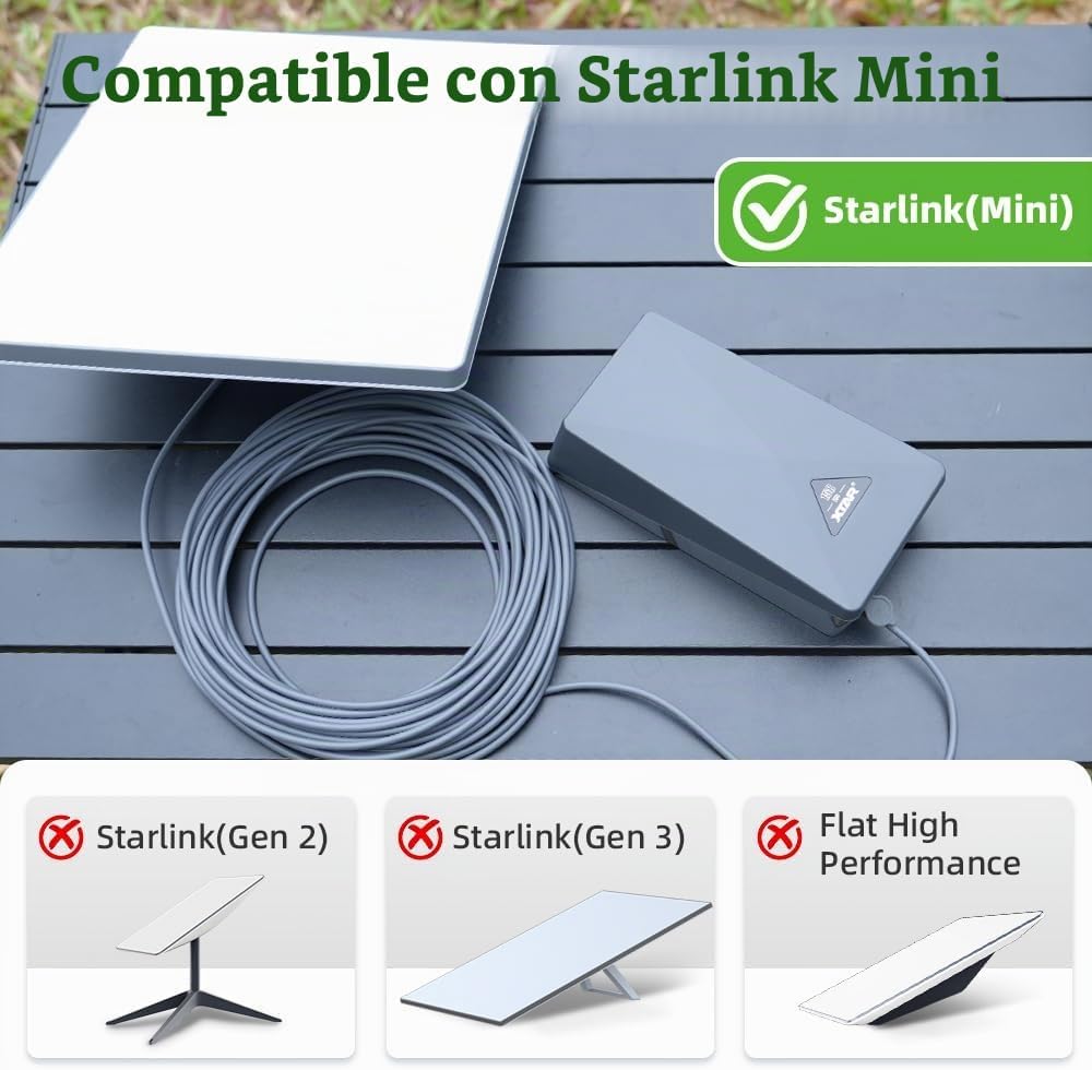 XTAR -Link MP158 Banco de energía portátil para Starlink Mini, ejec...