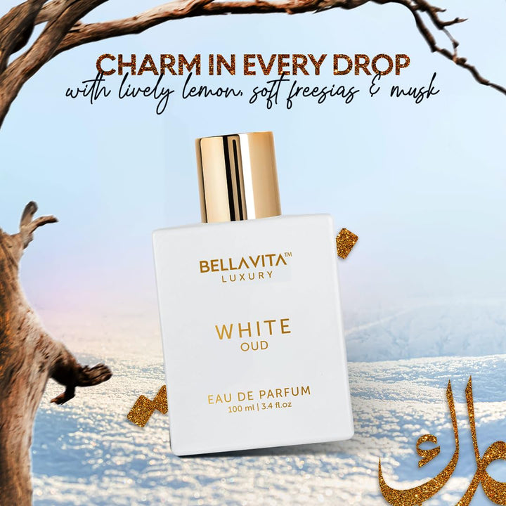 Bellavita Luxury White Oud Eau de Parfum | 3.4 fl oz (3.4 onzas líq...
