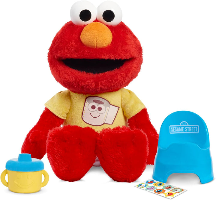 SESAME STREET Potty Time Elmo - Peluche sostenible de 12 pulgadas,...