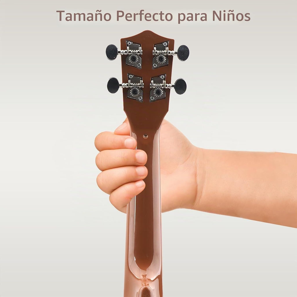 Ukelele de 21 pulgadas para niños y niñas de 3, 4, 5, 6, 7 años