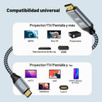 Cable USB C a HDMI 2.1, 6 pies, 8K a 60 Hz 4K a 120 Hz, Thunderbolt 4/5 a HDMI, tipo C compatible con MacBook Pro M4, M3, iPad, iPhone 16Pro, HDCP 2.3 y HDR10, 48 Gbps