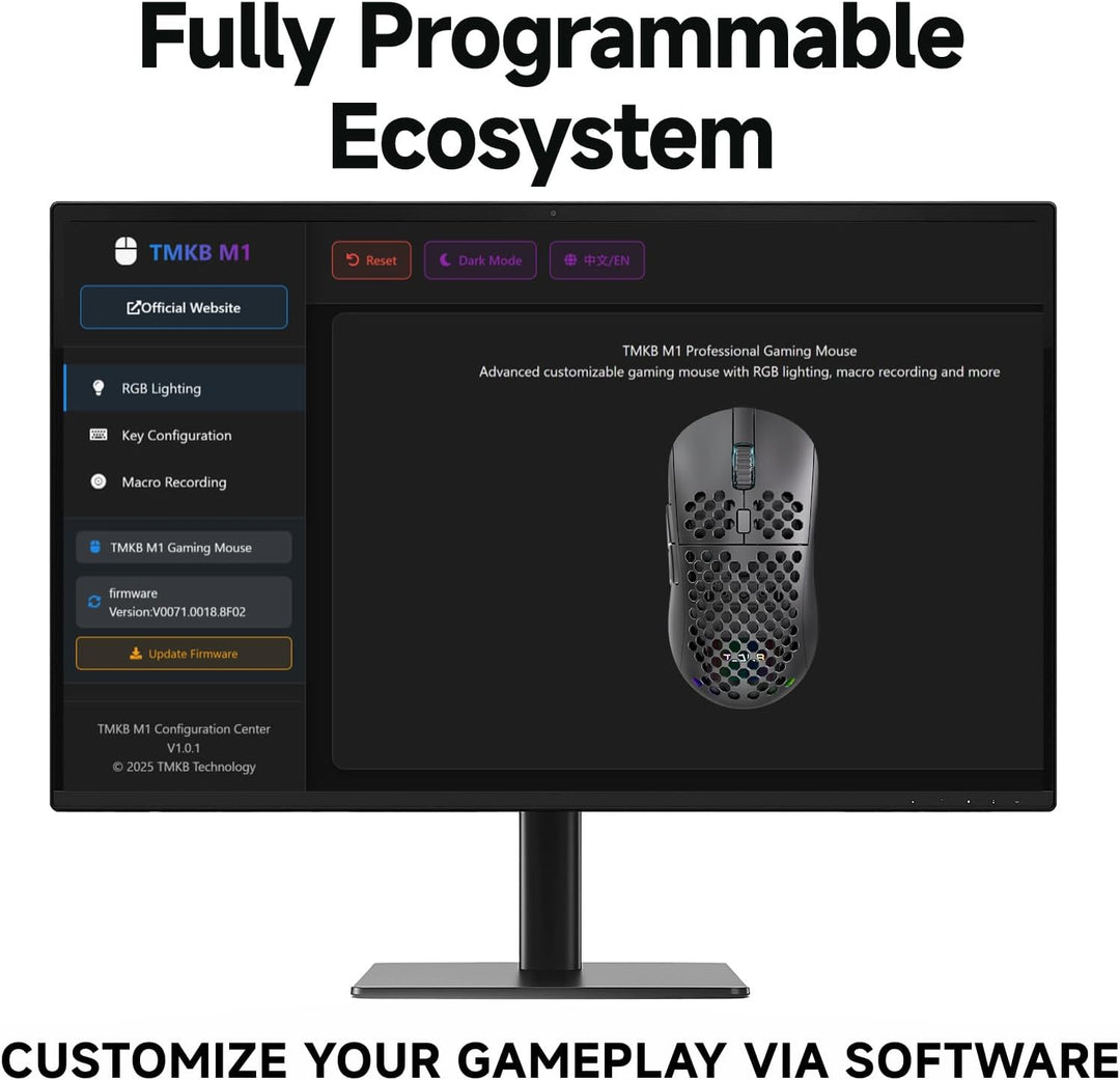 TMKB - Mouse inalámbrico para juegos, sensor óptico de 24000 DPI, b...