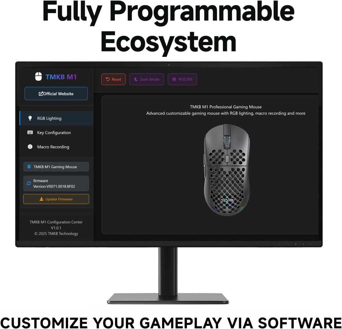 TMKB - Mouse inalámbrico para juegos, sensor óptico de 24000 DPI, b...