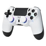 mone Wireless Controller for PS4\/PC, White Spider Design, Hall Eff...
