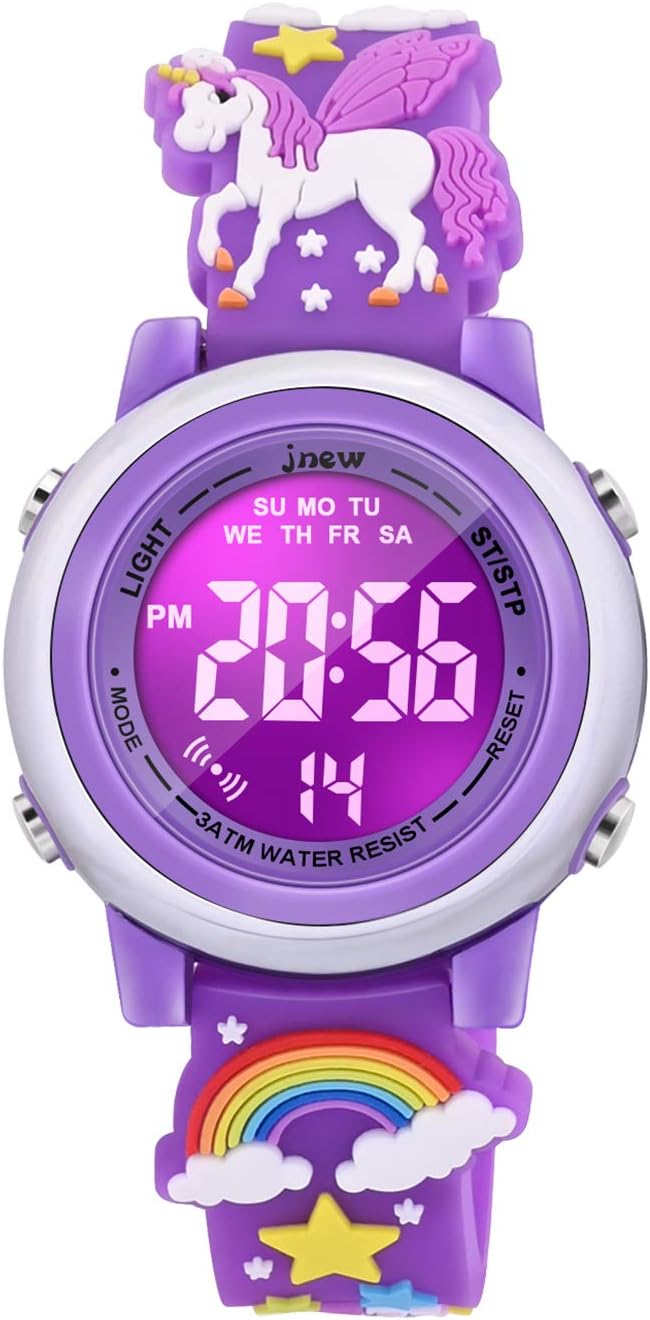 VAPCUFF Relojes impermeables 3D de dibujos animados para niñas con...