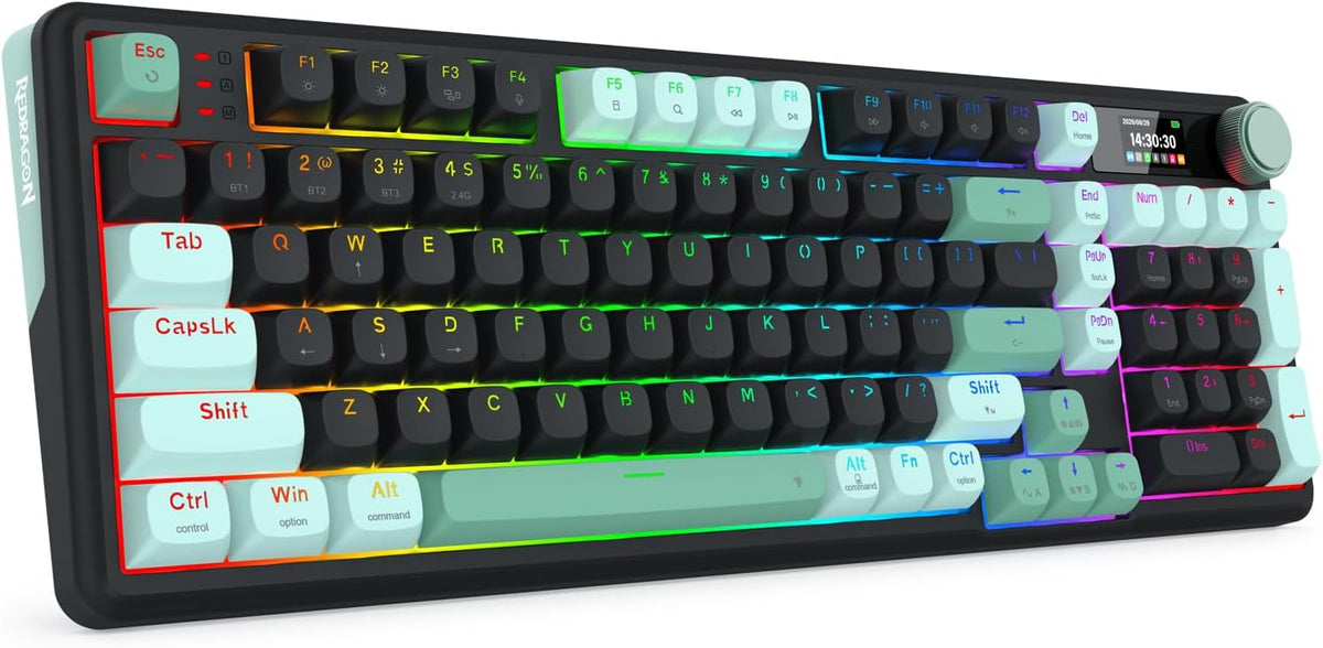 Redragon K768 PRO Teclado inalámbrico de 98 teclas para juegos, pan...